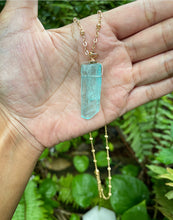 Cargar imagen en el visor de la galería, Aqua Aura Gold Stainless Steel Necklace
