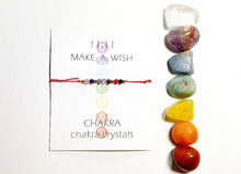 Cargar imagen en el visor de la galería, 7 Chakras Beads Adjustable Cord Bracelet + Chakras Set 7 Crystals Bundle