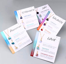 Cargar imagen en el visor de la galería, Natural Gems Golden Necklace Set