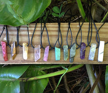 Cargar imagen en el visor de la galería, Chakras Stones Leather Necklace