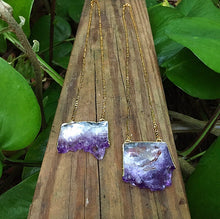 Cargar imagen en el visor de la galería, Amethyst 18k Gold Plated Necklace
