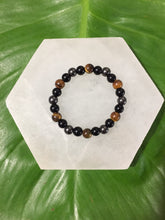 Cargar imagen en el visor de la galería, Tiger Eye, Obsidian & Hematite Magnetic Healing Bracelet