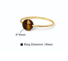 Cargar imagen en el visor de la galería, Natural Gems Twist Gold Copper Ring