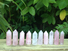 Cargar imagen en el visor de la galería, Rose Quartz Small Obelisk Wand Points