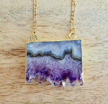 Cargar imagen en el visor de la galería, Amethyst 18k Gold Plated Necklace