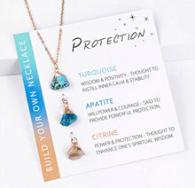 Cargar imagen en el visor de la galería, Natural Gems Golden Necklace Set