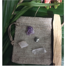 Cargar imagen en el visor de la galería, Kit / 4 Small Escential Crystals + Palo Santo