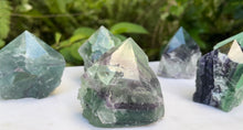 Cargar imagen en el visor de la galería, Semi Polished Fluorite Points