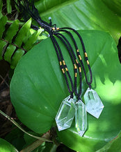 Cargar imagen en el visor de la galería, Double Point Crystal Quartz Pendulum Necklace