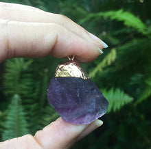 Cargar imagen en el visor de la galería, Fluorite Gold Plated Pendants