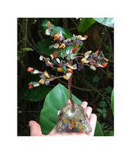 Cargar imagen en el visor de la galería, Orgonite Pyramid Base Gemstones Tree
