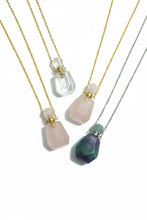 Cargar imagen en el visor de la galería, Natural Quartz Perfume Bottle Necklace