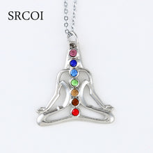 Cargar imagen en el visor de la galería, Colgante de Cristal de Cuarzo 7 Chakras | Meditación y Reiki | Vibras &amp; Cristales
