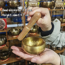 Cargar imagen en el visor de la galería, Tibetan Brass Singing Bowl Meditation Instrument
