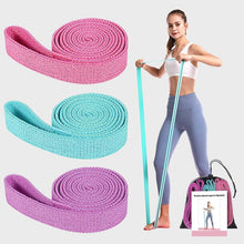 Cargar imagen en el visor de la galería, Set de 3 Bandas Elásticas de Estiramiento | Yoga, Danza y Fitness
