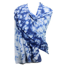 Cargar imagen en el visor de la galería, Mystic Ocean Indigo Scarf

