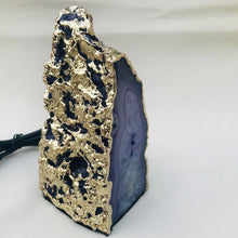 Cargar imagen en el visor de la galería, Blue Agate/Gemstone/Lamp/Desk/Night Light-1
