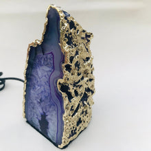 Cargar imagen en el visor de la galería, Blue Agate/Gemstone/Lamp/Desk/Night Light-2

