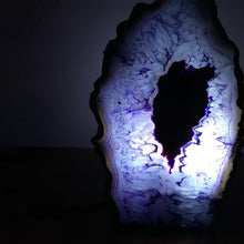 Cargar imagen en el visor de la galería, Blue Agate/Gemstone/Lamp/Desk/Night Light-4
