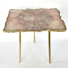 Cargar imagen en el visor de la galería, Rose Quartz Agate Crystal Gemstone Quartz Coffee Table
