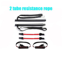 Cargar imagen en el visor de la galería, Pilates Resistance Band Bar – Home Gym Exercise Stick with Tension Rope
