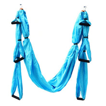 Cargar imagen en el visor de la galería, Anti-Gravity Aerial Yoga Hammock Full Set – 6 Handles Flying Swing Trapeze for Home Gym
