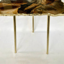 Cargar imagen en el visor de la galería, Brown Agate Crystal Gemstone Quartz Coffee Table

