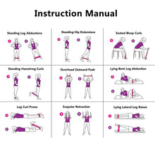 Cargar imagen en el visor de la galería, 5-Level Rubber Resistance Bands for Pilates, Yoga, Crossfit &amp; Gym
