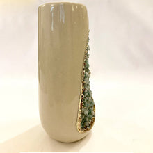 Cargar imagen en el visor de la galería, Amethyst / Agate Crystal Quartz Ceramic Vases   Set of 2
