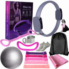 Cargar imagen en el visor de la galería, 14-Piece Pilates Magic Ring &amp; Fitness Set

