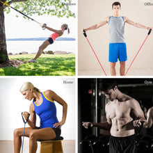 Cargar imagen en el visor de la galería, Latex Elastic Resistance Bands Yoga Pull Rope for Pilates, Gym &amp; Expander Workouts
