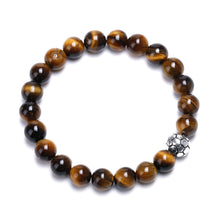 Cargar imagen en el visor de la galería, Natural Stones Beads Adjustable Bracelet 8mm
