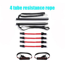 Cargar imagen en el visor de la galería, Pilates Resistance Band Bar – Home Gym Exercise Stick with Tension Rope
