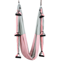 Cargar imagen en el visor de la galería, Anti-Gravity Aerial Yoga Hammock Full Set – 6 Handles Flying Swing Trapeze for Home Gym
