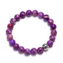 Cargar imagen en el visor de la galería, Natural Stones Beads Adjustable Bracelet 8mm
