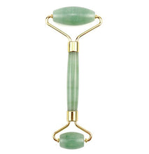 Cargar imagen en el visor de la galería, Gua Sha &amp; Roller de Cuarzo Rosa y Jade | Masaje Facial Cristal | Vibras &amp; Cristales
