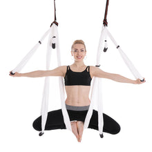 Cargar imagen en el visor de la galería, Anti-Gravity Aerial Yoga Hammock Full Set – 6 Handles Flying Swing Trapeze for Home Gym
