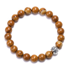 Cargar imagen en el visor de la galería, Natural Stones Beads Adjustable Bracelet 8mm
