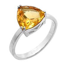 Cargar imagen en el visor de la galería, 925 Sterling Silver Trillion Natural Gemstone Ring
