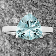 Cargar imagen en el visor de la galería, 925 Sterling Silver Trillion Natural Gemstone Ring
