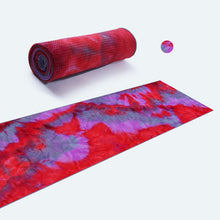 Cargar imagen en el visor de la galería, Non-Slip Hot Yoga Towel Mat with Resin Grip - Pilates, Beach &amp; Fitness Exercise
