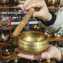 Cargar imagen en el visor de la galería, Tibetan Brass Singing Bowl Meditation Instrument
