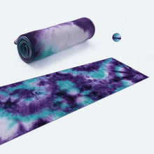 Cargar imagen en el visor de la galería, Non-Slip Hot Yoga Towel Mat with Resin Grip - Pilates, Beach &amp; Fitness Exercise
