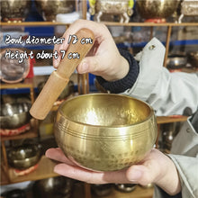 Cargar imagen en el visor de la galería, Tibetan Brass Singing Bowl Meditation Instrument
