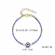 Cargar imagen en el visor de la galería, Blue Turkish Evil Eye Beads Bracelet

