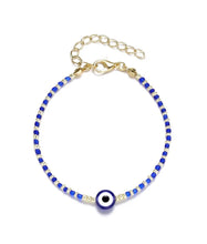 Cargar imagen en el visor de la galería, Blue Turkish Evil Eye Beads Bracelet
