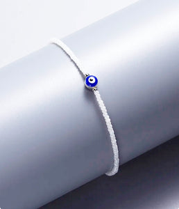 Blue Turkish Evil Eye Beads Bracelet