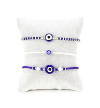 Cargar imagen en el visor de la galería, Blue Turkish Evil Eye Beads Bracelet
