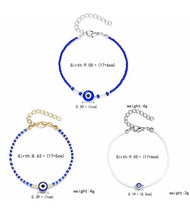 Cargar imagen en el visor de la galería, Blue Turkish Evil Eye Beads Bracelet
