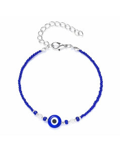 Blue Turkish Evil Eye Beads Bracelet